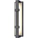 Crossroads 1 Light 19 inch Charcoal Black Outdoor Sconce