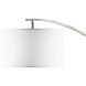 Plimpton 72 inch 100.00 watt Espresso and Brushed Nickel Arc Floor Lamp Portable Light