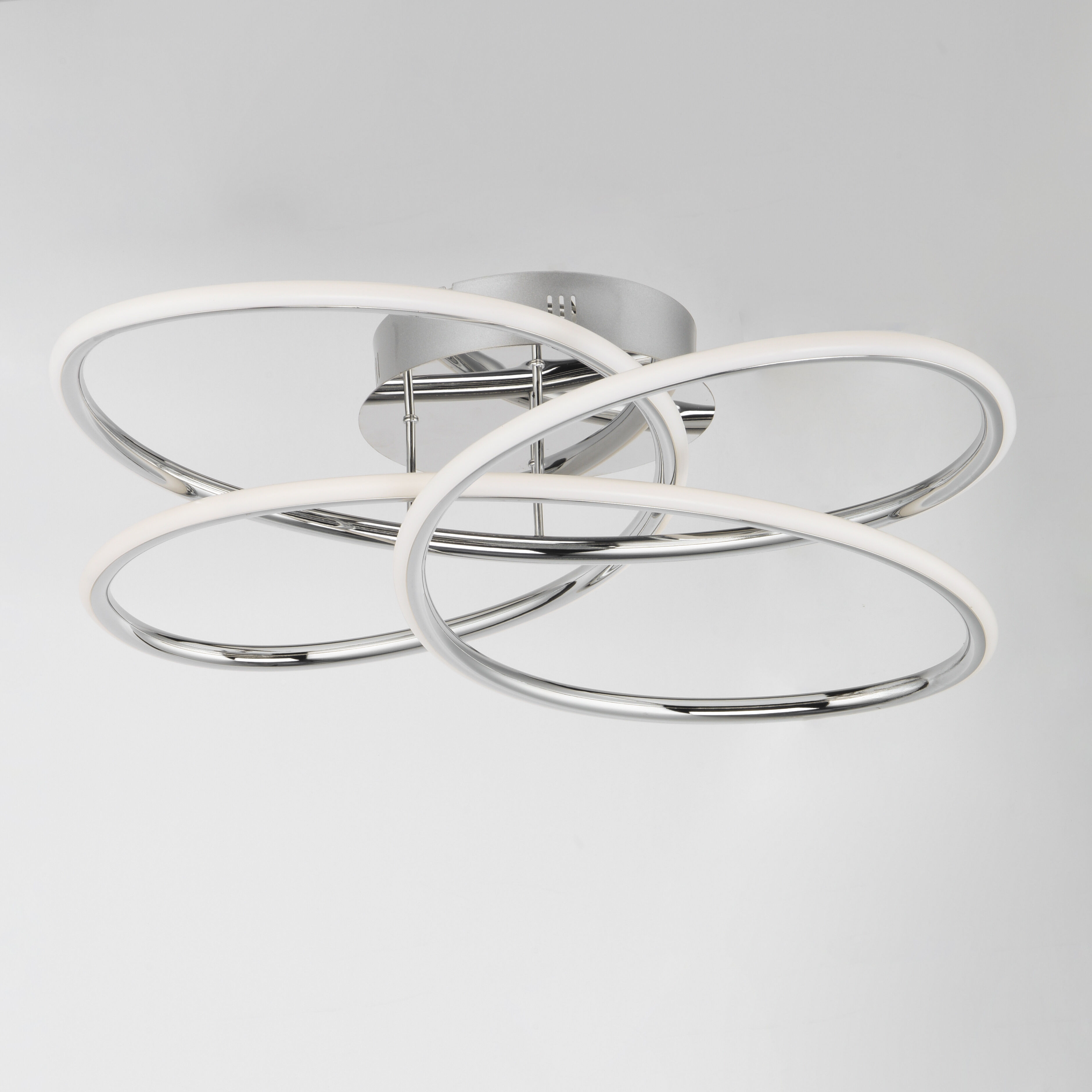 Coaster LED 20.25 inch Polished Chrome Flush Mount Ceiling Light