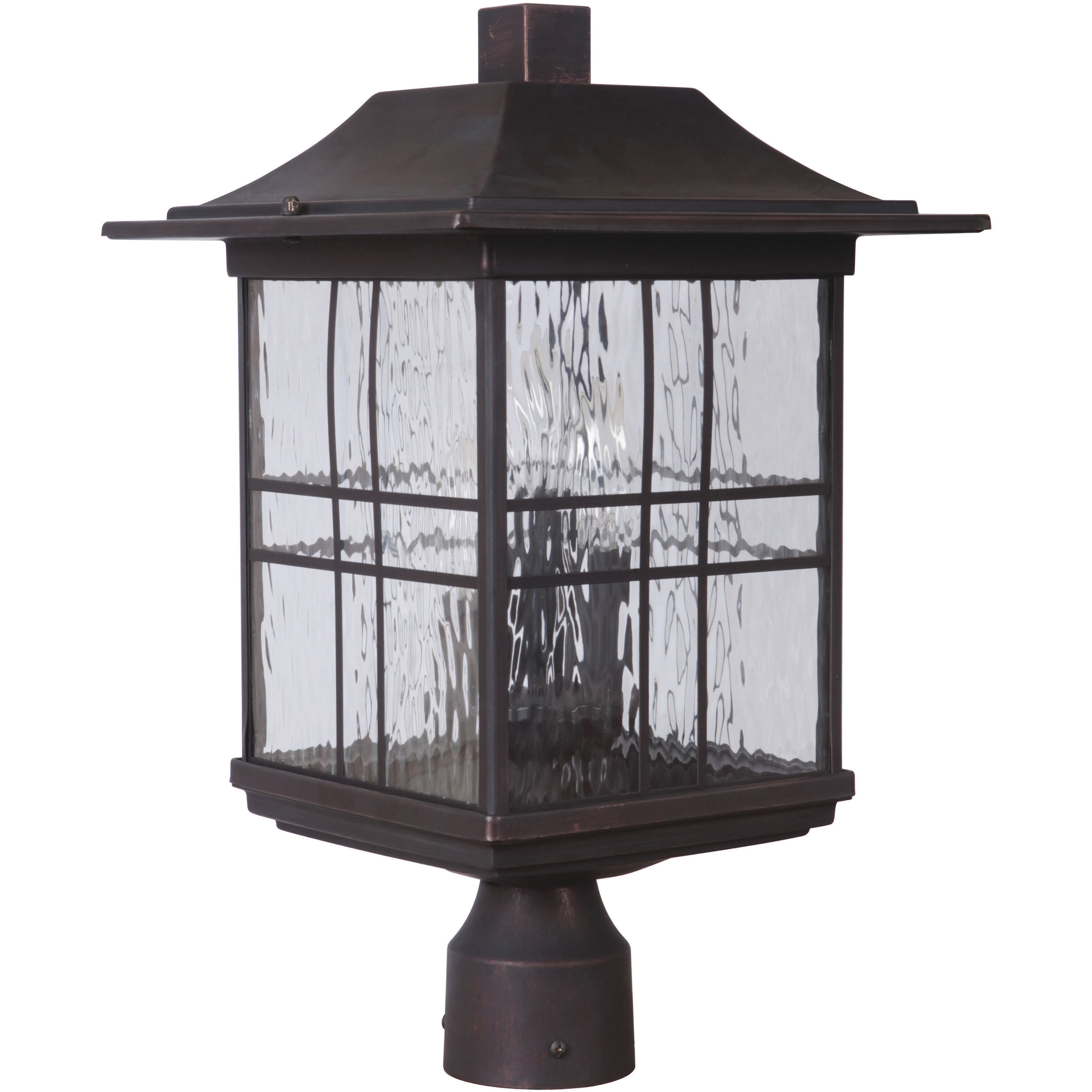 Dorset 3 Light 18 inch Aged Bronze Brushed Outdoor Post Mount, Large