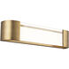 Melrose LED 22 inch Aged Brass Bath Vanity & Wall Light, dweLED