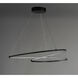 Cycle LED 24.5 inch Black Single Pendant Ceiling Light