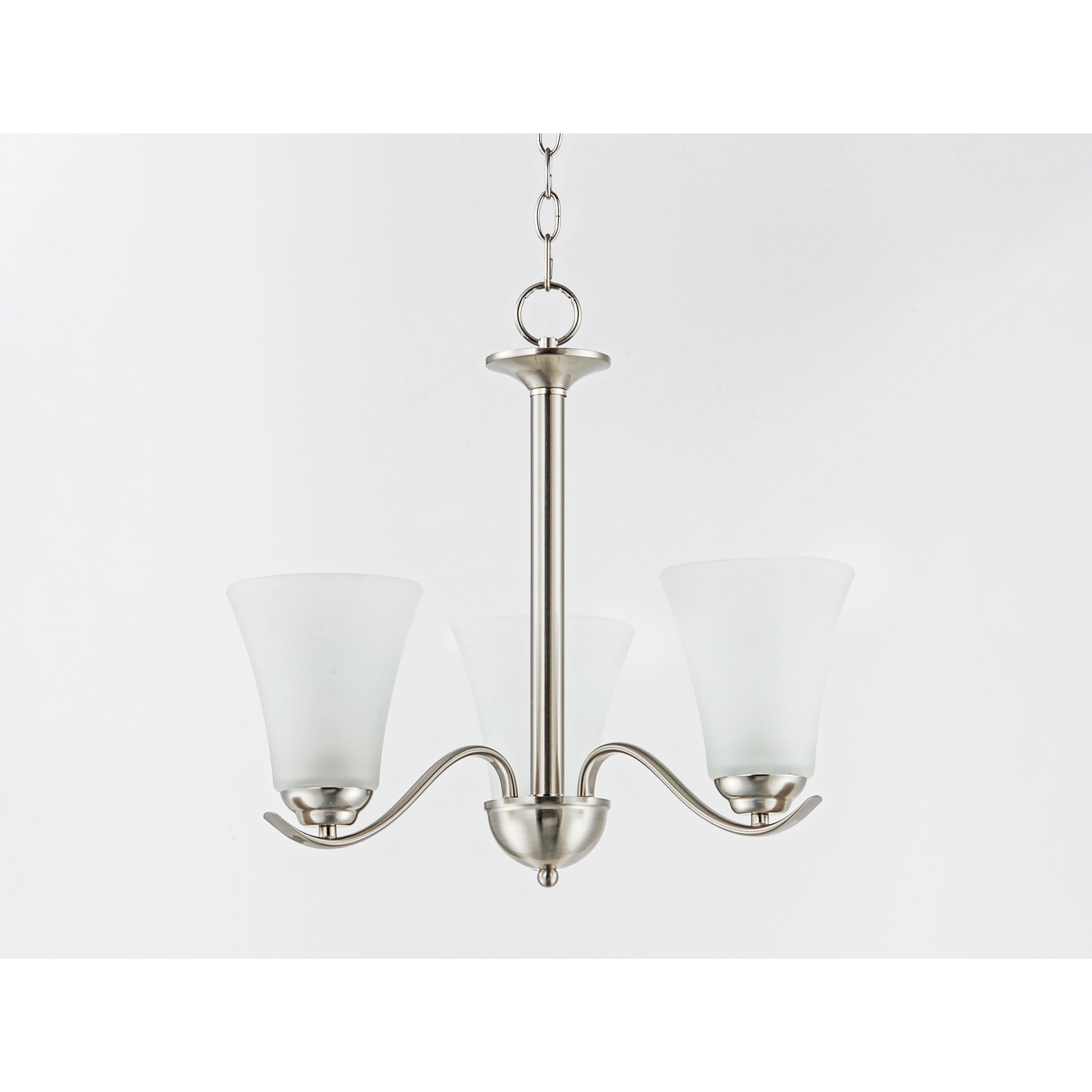 Vital 3 Light 20 inch Satin Nickel Chandelier Ceiling Light