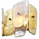 Strata 4 Light 29 inch Lacquered Gold Bath Vanity Wall Light