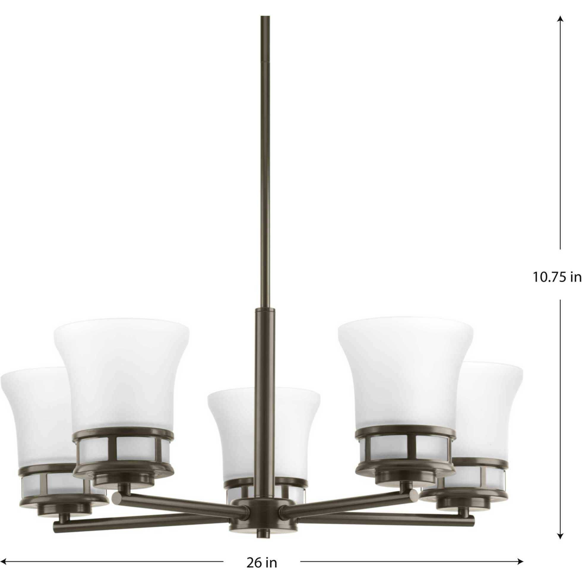 Read 5 Light 26 inch Antique Bronze Chandelier Ceiling Light