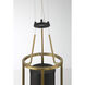 Levitation LED 6.5 inch Soft Brass And Sand Coal Mini Pendant Ceiling Light