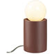 Portable 11.5 inch 60 watt Canyon Clay Table Lamp Portable Light