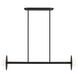Kelly by Kelly Wearstler Nodes 2 Light 41.13 inch Midnight Black Linear Chandelier Ceiling Light