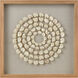 Concentric Shell Natural with Wood Tone and Clear Dimensional Wall Art