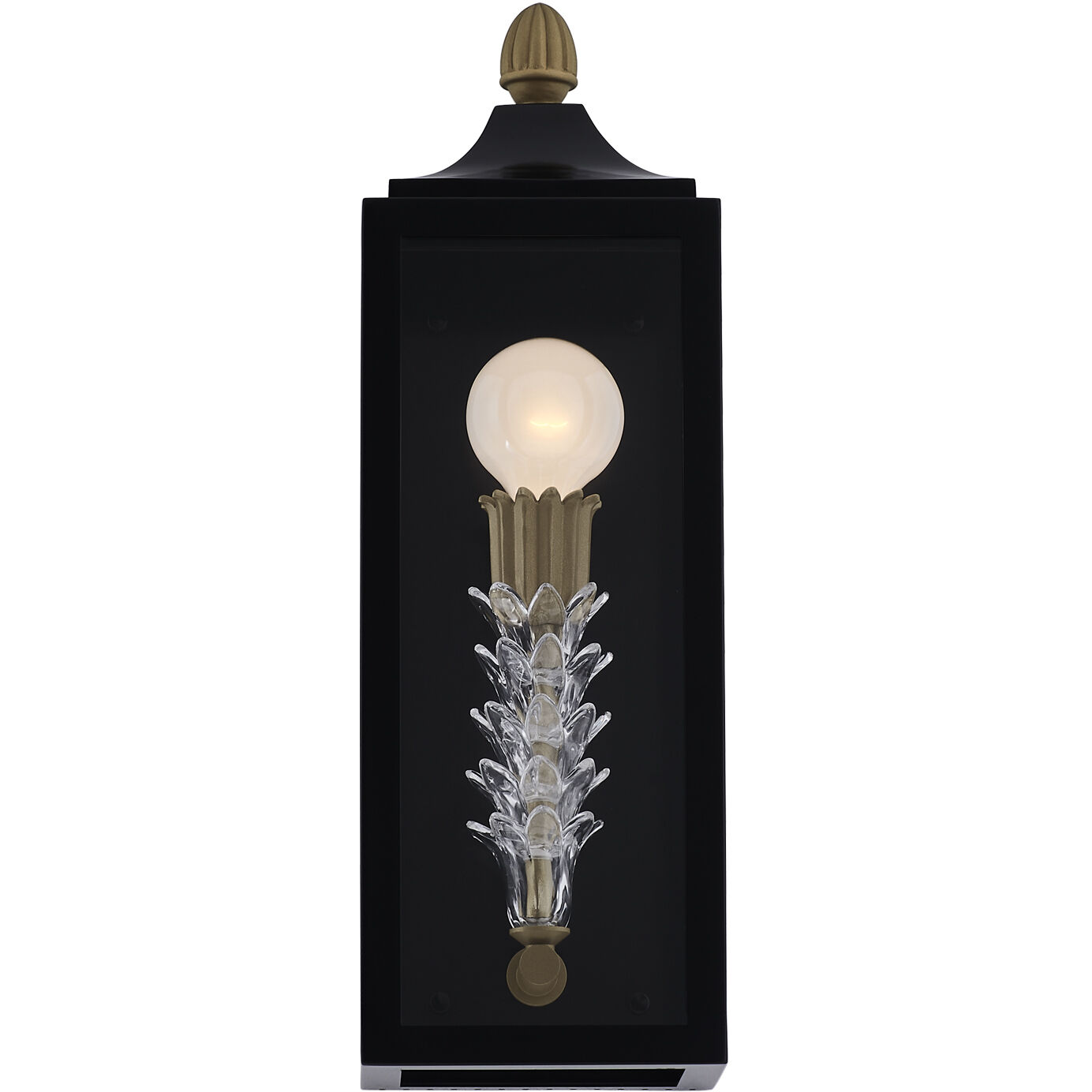 Midsummer 1 Light 22 inch Matte Black Outdoor Wall Sconce