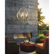 Pomme 5 Light 30.4 inch White Outdoor Pendant in Opal