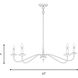 Traditional 5 Light 42 inch Natural Brass Chandelier Ceiling Light