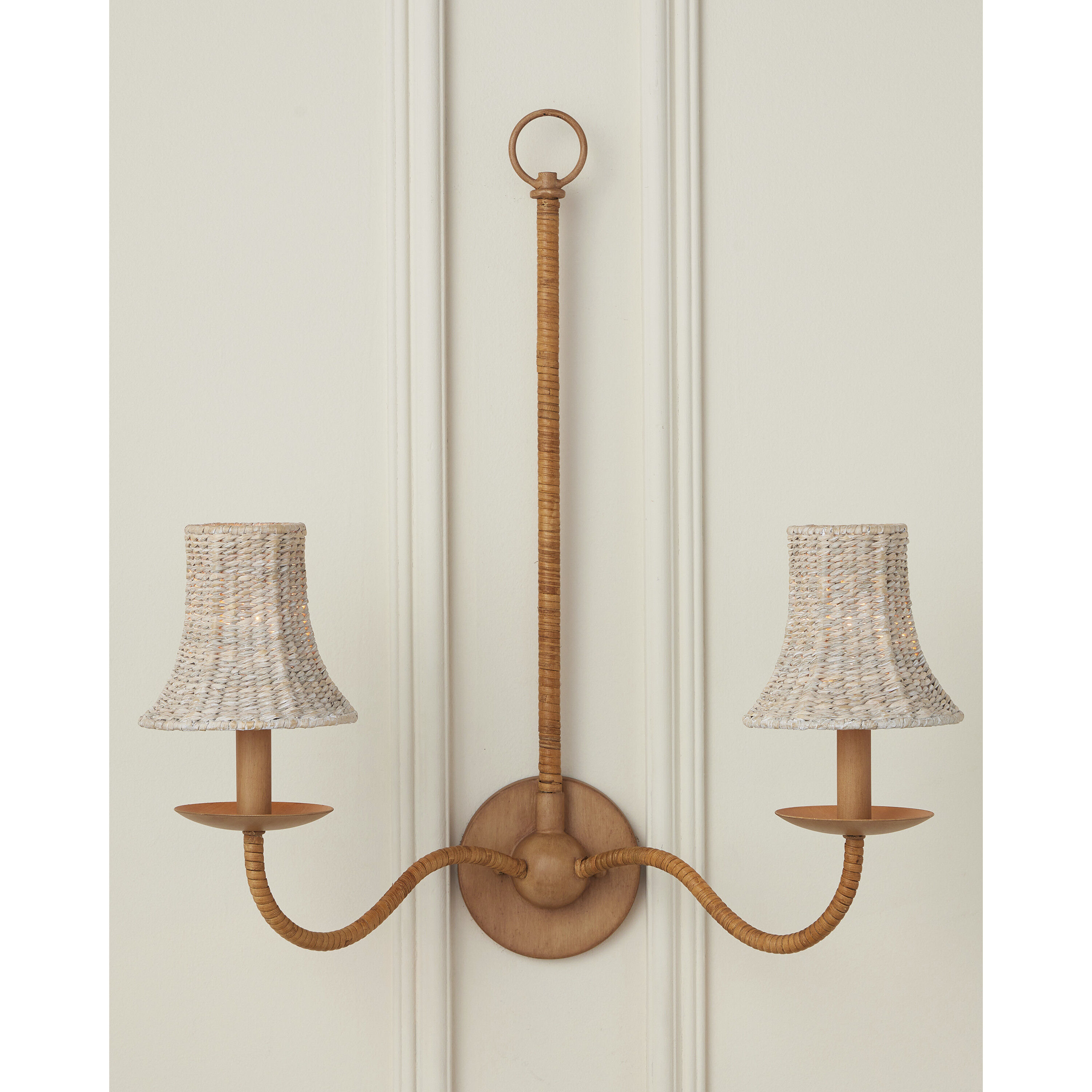 Bell Whitewash 5.5 inch Chandelier Shade, Suzanne Duin Collection