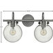 Congress 2 Light 19.25 inch Antique Nickel Vanity Light Wall Light