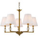 Bethany 5 Light 27.5 inch Brass Pendant Ceiling Light