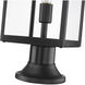 Nuri 1 Light 19.75 inch Black Outdoor Pier Mounted Fixture