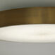 Floe 24 inch Brushed Brass Flush Mount Ceiling Light