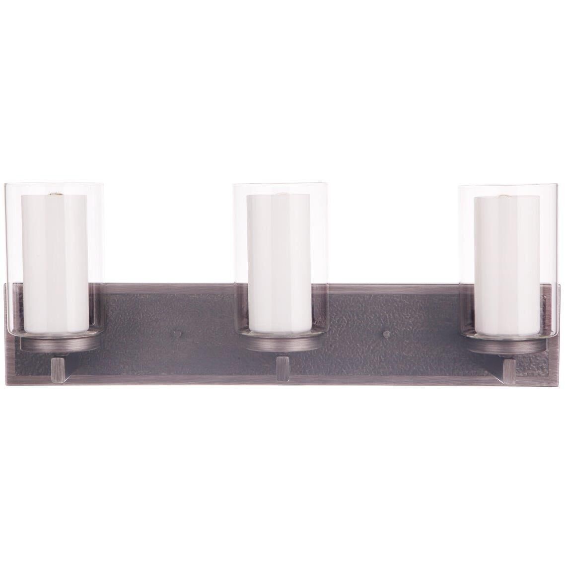 Texture 3 Light 24 inch Natural Iron and Vintage Iron Vanity Light Wall Light