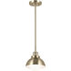 Niva LED 8 inch Champagne Bronze Semi Flush Mount Ceiling Light