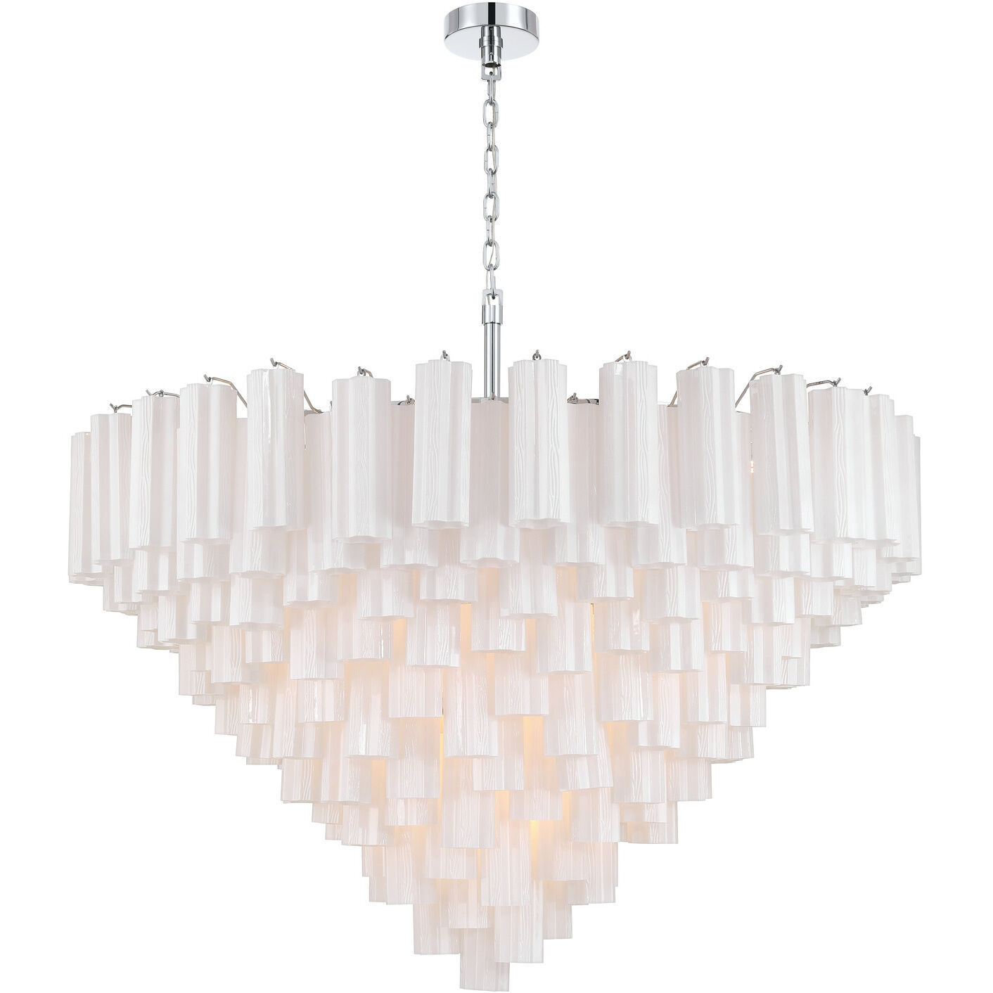 Addis 28 Light 49 inch Polished Chrome Chandelier Ceiling Light