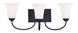 Ridgedale 3 Light 24 inch Black Bath Vanity Wall Light