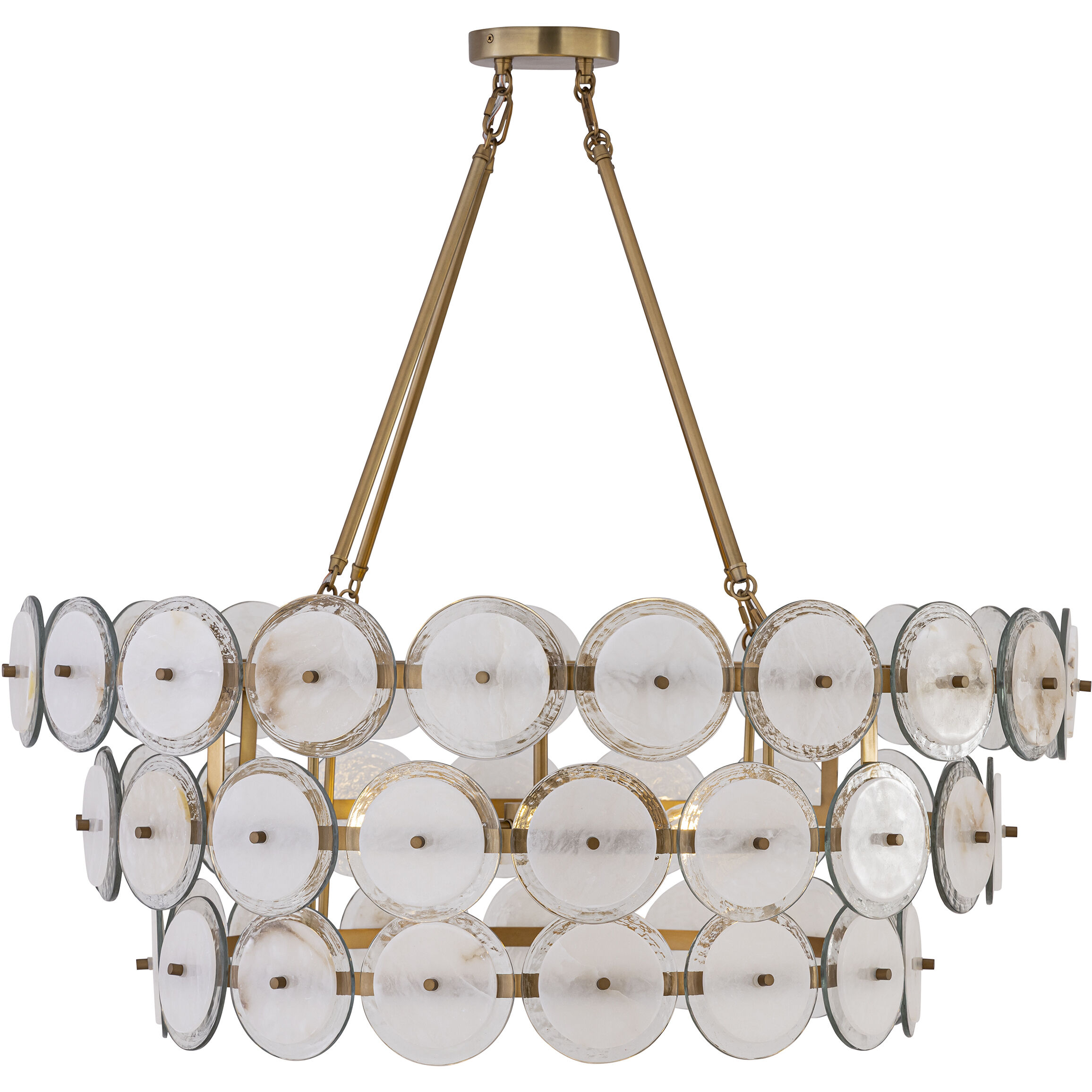 Kintrel 6 Light 36.5 inch Legacy Brass Pendant Ceiling Light