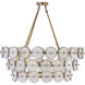 Kintrel 6 Light 36.5 inch Legacy Brass Pendant Ceiling Light