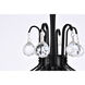 Toureg 6 Light 16 inch Black and Clear Pendant Ceiling Light in Royal Cut
