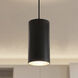 CYL RNDS LED 6 inch Black Outdoor Pendant, Progress LED