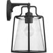Benton Harbor 1 Light 13 inch Textured Black Outdoor Wall Lantern, with DURASHIELD, Large