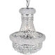 Empire 6 Light 14 inch Chrome Chandelier Ceiling Light