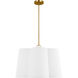 kate spade new york Bronte 4 Light 28 inch Burnished Brass Hanging Shade Pendant Ceiling Light