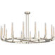 Flute 16 Light 72 inch Polished Nickel Chandelier Ceiling Light