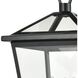 Main Street 3 Light 19 inch Black Outdoor Post Light
