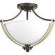 Noma 2 Light 15.63 inch Antique Bronze Semi-Flush Mount Convertible Ceiling Light, Design Series