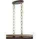Cannery 6 Light 30 inch Dark Bronze and French Gold Pendant Ceiling Light