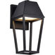Colt LED 11.75 inch Matte Black Outdoor Wall Light