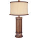 ML 150 watt Brown Wood Look Table Lamp Portable Light