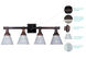 Brentwood 4 Light 28 inch Oil Rubbed Bronze Bath Light Wall Light