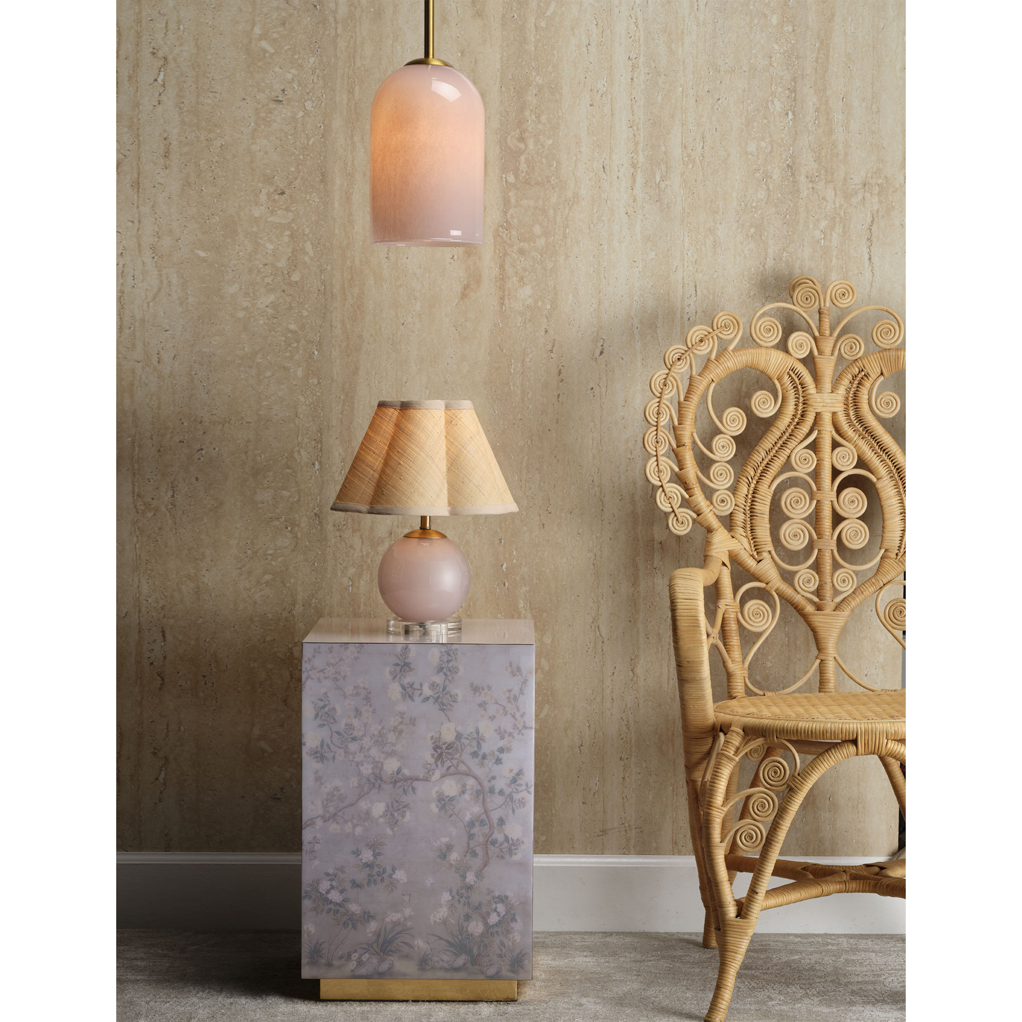 Dottie 14.5 inch 40 watt Pink Table Lamp Portable Light