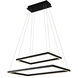 Atria Duo 17.25 inch Black Chandelier Ceiling Light