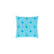 Miranda 22 X 22 inch Bright Blue and White Throw Pillow