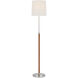 Thomas O'Brien Bryant2 45.25 inch 15.00 watt Polished Nickel and Natural Leather Wrapped Floor Lamp Portable Light