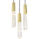 Drifting Droplets LED 11.63 inch Brushed Brass Pendant Ceiling Light