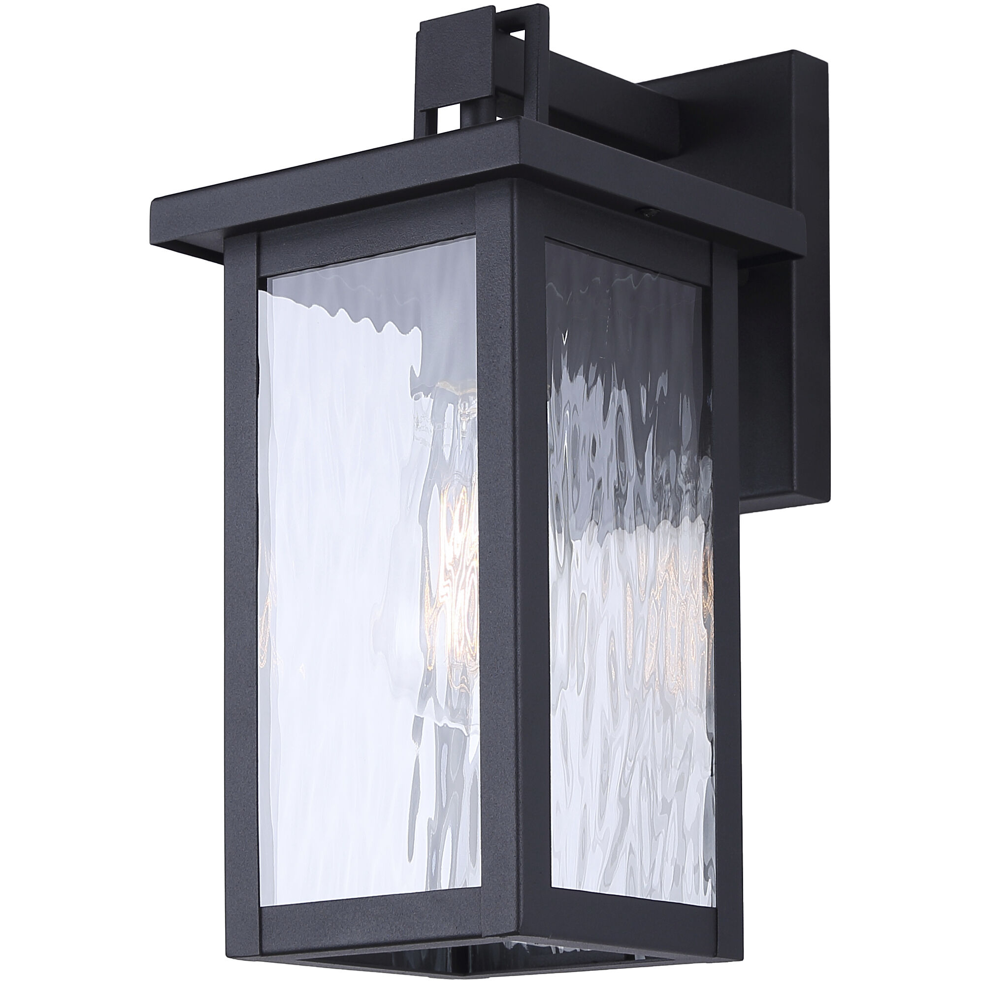 Shana 1 Light 12 inch Black Outdoor Wall Lantern