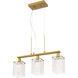 Taylor 3 Light 22 inch Brass Pendant Ceiling Light