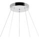Arielle LED 25 inch Chrome Down Chandelier Ceiling Light