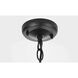 Luz 1 Light 9 inch Black Outdoor Pendant