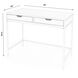 Belka  Desk with Drawers in Black