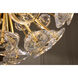 Maya 12 Light 30 inch Unlacquered Brass Chandelier Ceiling Light in Clear